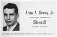 Dewey's card for election for Sheriff