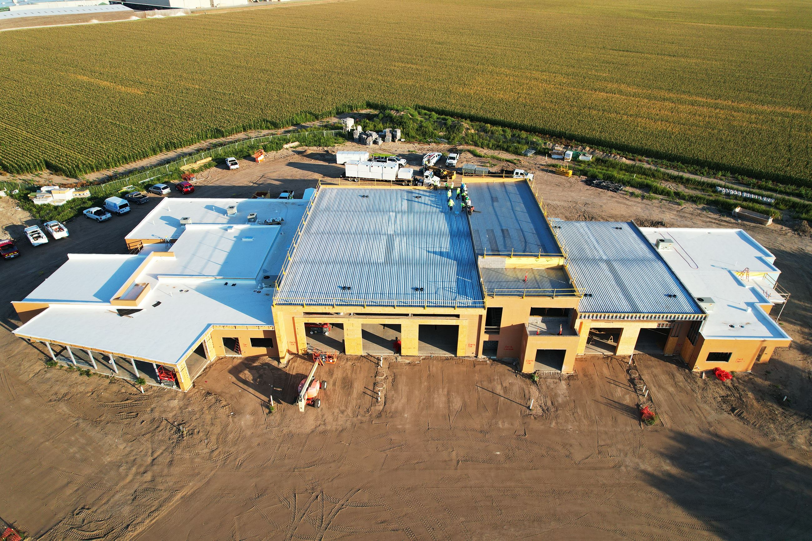Aerial picture of the Fire Department's station 3